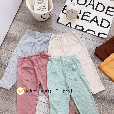 Quần legging chất tâm phối túi sau cho bé
