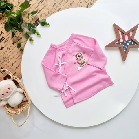Áo sơ sinh cột dây cao cấp Bunny