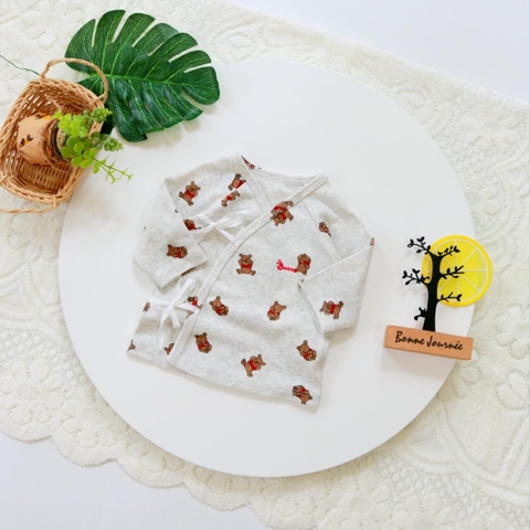 Áo sơ sinh cột dây cao cấp Bunny