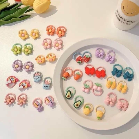 Túi dây buộc tóc nhiều hình cho bé gái