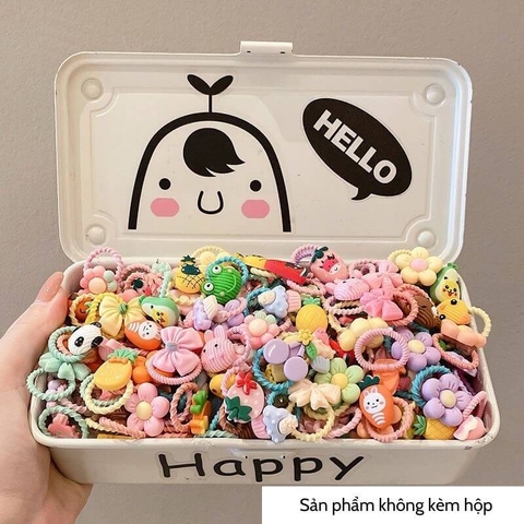 Túi dây buộc tóc nhiều hình cho bé gái