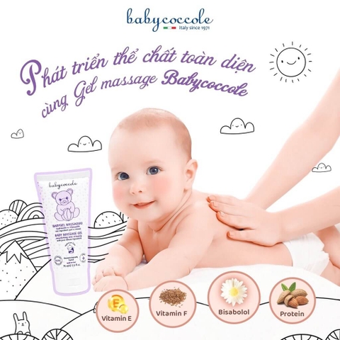 Gel massage cho bé Babycoccole 0M+
