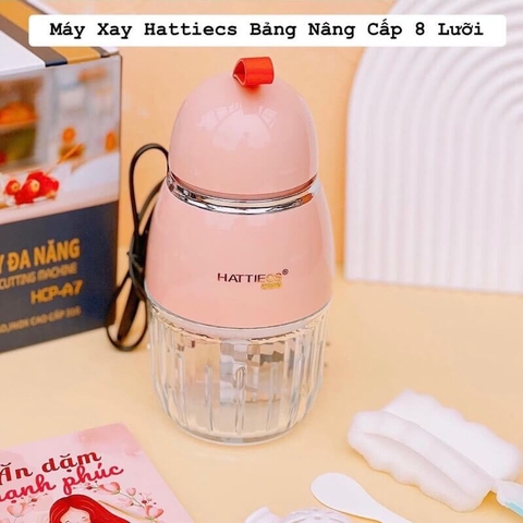 Máy xay cầm tay đa năng Hattiecs 8 lưỡi dao