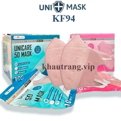 Khẩu trang 5D Uni Care 3 lớp kháng khuẩn (Quà tặng)