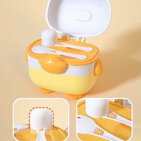 Hộp trữ sữa gà con cute cho bé 350ml