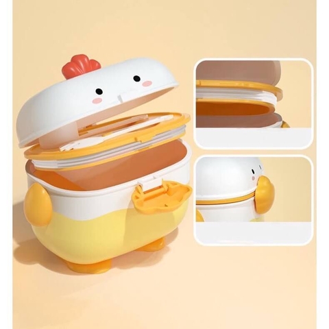 Hộp trữ sữa gà con cute cho bé 350ml