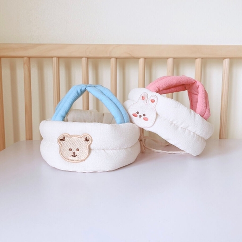Mũ bảo vệ đầu Monona hình gấu thỏ cho bé