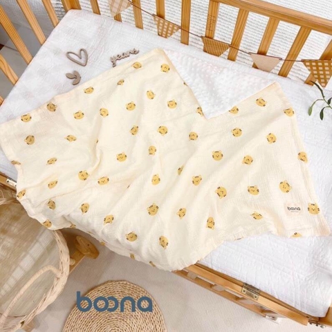 Chăn xô hạt đậu Boona vải muslin cao cấp