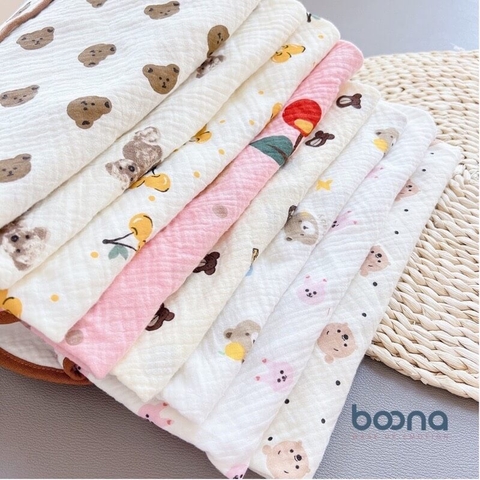 Ủ choàng xô muslin Boona có đai