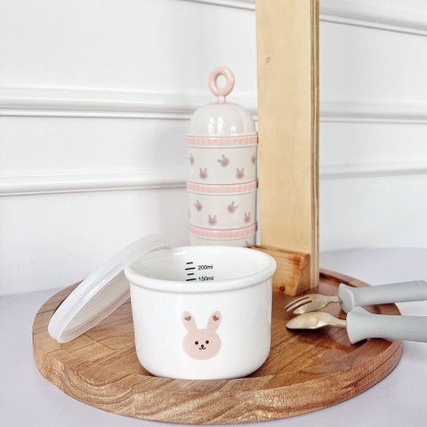 Thố sứ đựng đồ ăn dặm cho bé phong cách Hàn Quốc