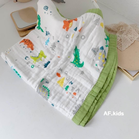 Khăn tắm xô sợi tre bo viền 4 lớp xuất Nhật (110x100cm)