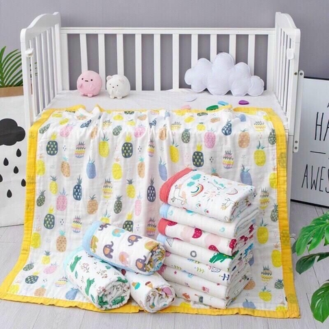 Khăn tắm xô sợi tre bo viền 4 lớp xuất Nhật (110x100cm)