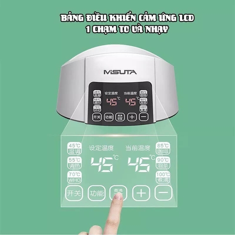 Máy đun nước pha sữa Misuta