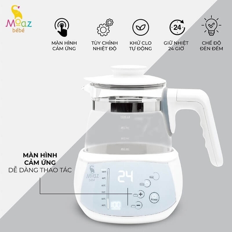 Bình đun nước pha sữa giữ nhiệt Moaz Bebe MB002