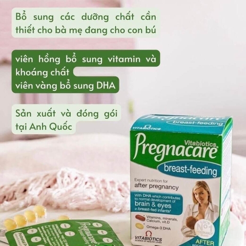 Vitamin sau sinh Anh Pregnacare Breastfeeding - 84 viên