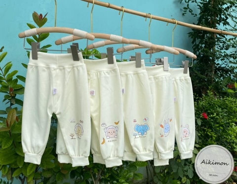 Quần nỉ cạp cao bo ống cho bé sơ sinh