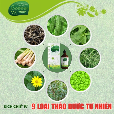 Nước tắm gội thảo dược cho bé Bobber 300ml