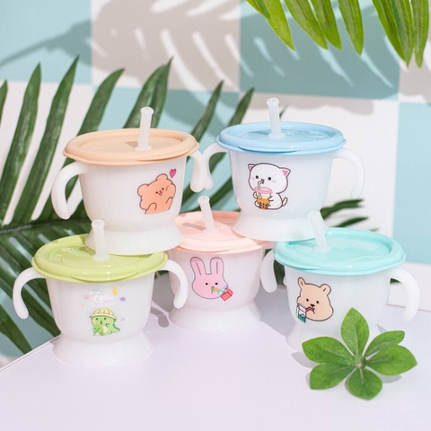 Cốc tập uống Lion Baby in hình cho bé