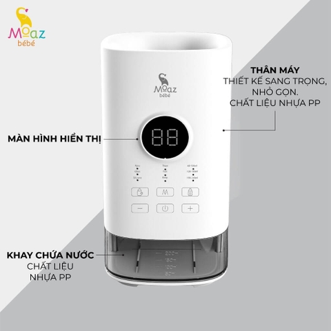 Máy hâm sữa Moaz bébé thông minh siêu tốc MB-033
