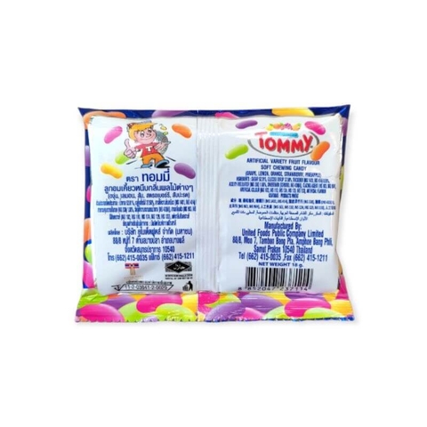 Kẹo dẻo trái cây Tommy Thái Lan gói 15g