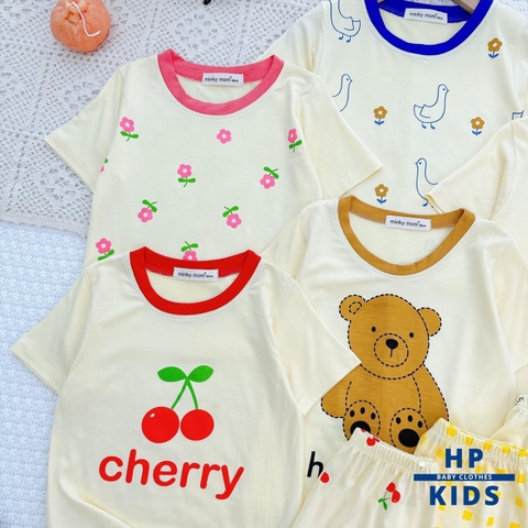 Bộ lửng viền màu Minkymom bé từ 7-27kg