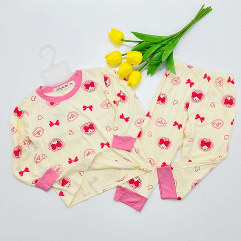 Bộ thun lạnh Minly Baby in hình toàn thân