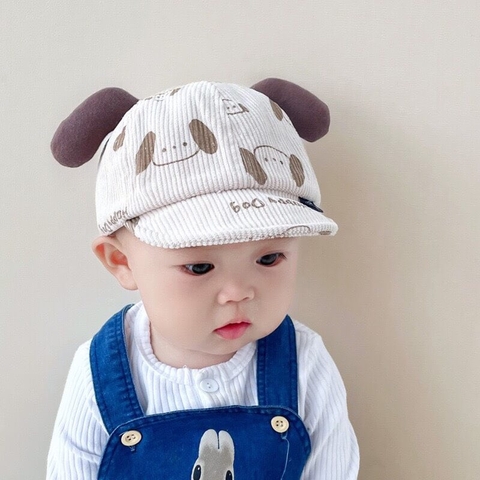 Mũ lưỡi trai tai cún cho bé