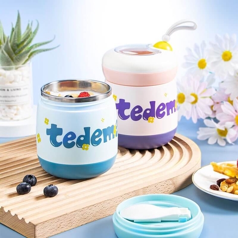 Bình ủ cháo Tedemei 530ML cao cấp kèm muỗng