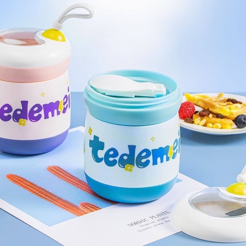Bình ủ cháo Tedemei 530ML cao cấp kèm muỗng