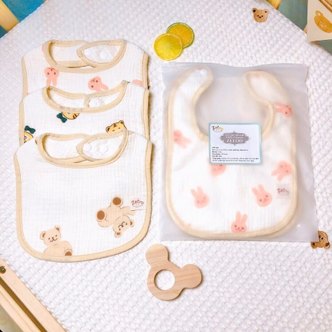 Yếm vuông chất xô musilin Zeloo
