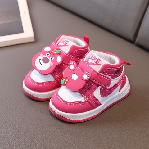 Giày thể thao sneaker stick gấu hồng losto