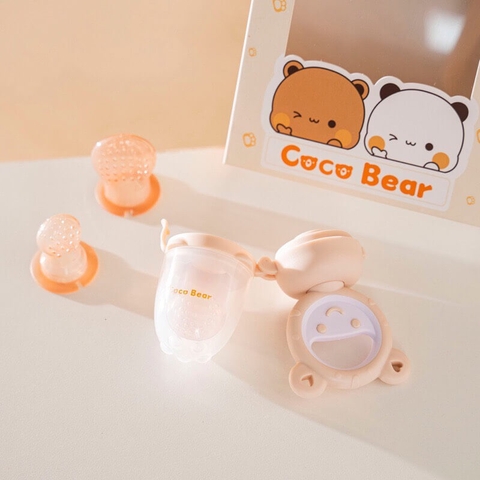 Túi nhai Coco Bear, túi nhai trái cây chống hóc