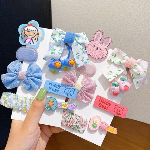Set 8 kẹp tóc happy cho bé