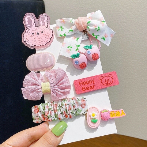 Set 8 kẹp tóc happy cho bé