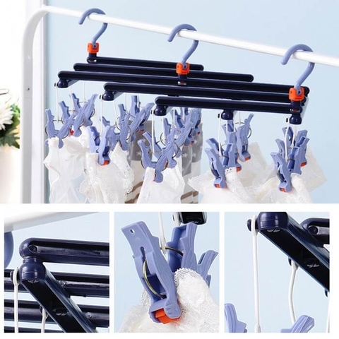 Móc ziczac nhựa gấp gọn 29 kẹp cao cấp