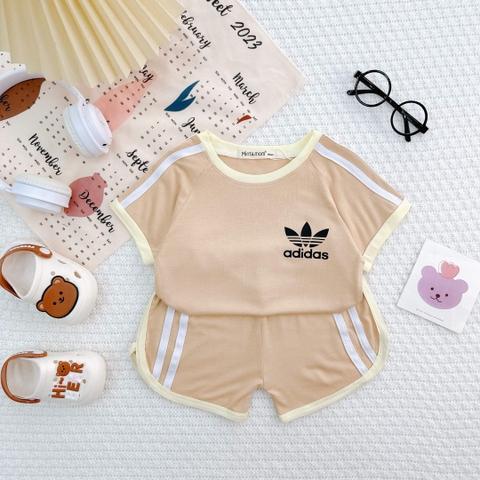 Bộ cộc tay Minky Mom viền thương hiệu