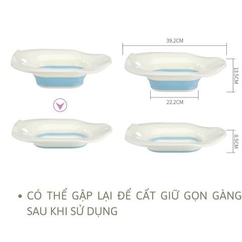 Chậu xông vùng kín gấp gọn