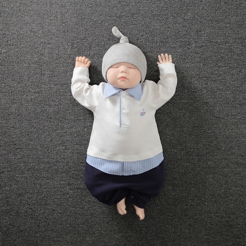 Body tay dài thắt nơ cho bé trai