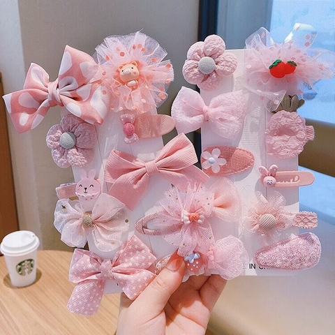 Set kẹp tóc hoạt hình cho bé