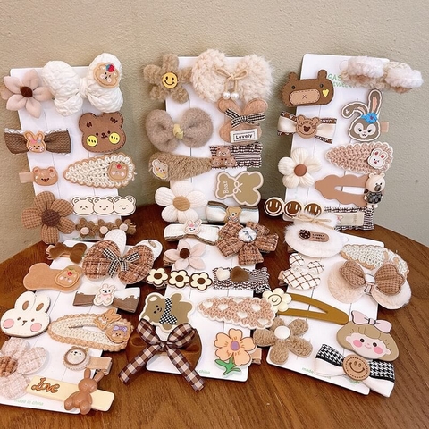 Set kẹp tóc hoạt hình cho bé