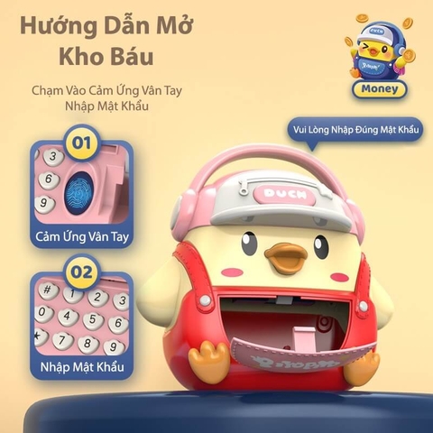 Balo két sắt đựng tiền tiết kiệm cho bé