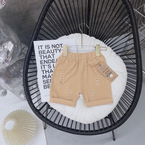 Quần short kaki ngắn rách