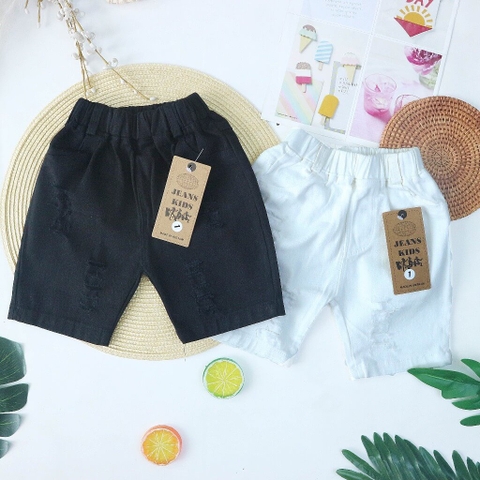 Quần short kaki ngắn rách