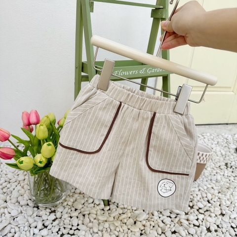 Quần cộc kẻ sọc cho bé trai
