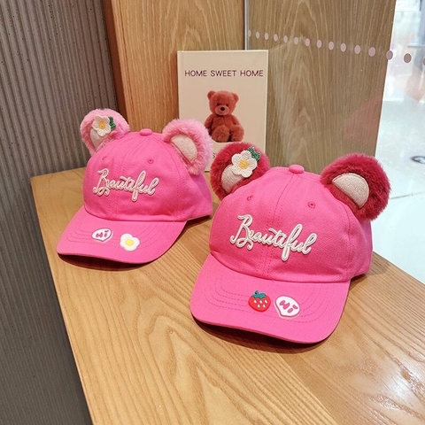 Mũ lưỡi trai gấu dâu