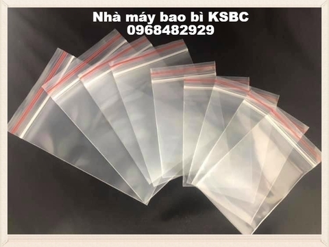 TÚI ZIPPER CHỈ ĐỎ CÁC SIZE