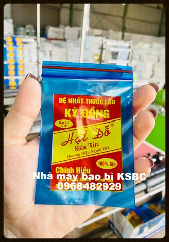 TÚI ZIP ĐỰNG THUỐC LÀO (CÓ IN)