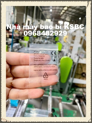 TÚI ZIP CHỈ ĐỎ/CHỈ TRẮNG CÓ IN