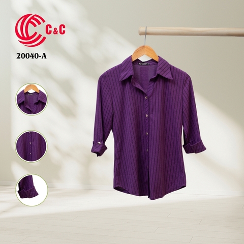 20040 - Vải Thun Họa Tiết Sọc Dọc 6 Màu