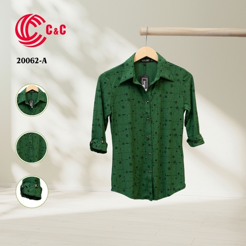 20062 - Vải Thun Họa Tiết Điểm Tròn Cách Điệu